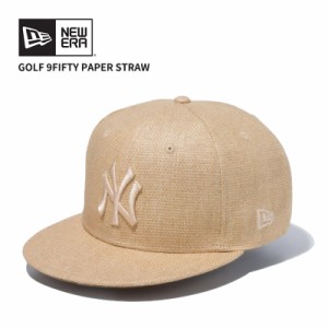ニューエラ NEW ERA 9FIFTY  Paper Straw ニューヨーク・ヤンキース ナチュラル ゴルフ キャップ 帽子