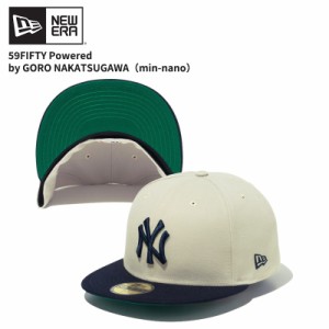 ニュー エラ NEW ERA 59FIFTY Powered by GORO NAKATSUGAWA（min-nano） ヤンキース キャップ 帽子