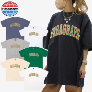 パラグラフ(paragraph) Multi Smile T-Shirt  NO.041/NO.41 スマイルアーチロゴ Tシャツ 半袖 メンズ レディース カットソー[AA]