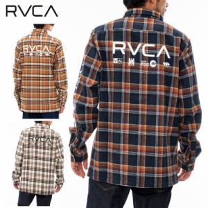 ルーカ RVCA RVCA PRINT SHIRT 長袖 プリント シャツ ジャケット BD042-146 長袖 シャツ チェック メンズ [AA]