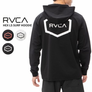 ルーカ RVCA HEX LS SURF HOODIE ラッシュガード フーディー ジップアップ BE041-800 男性 [AA]