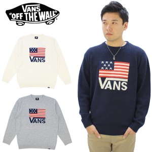 バンズ(VANS)American Flag Jacquard Crew Knit メンズ セーター/ニット[BB]