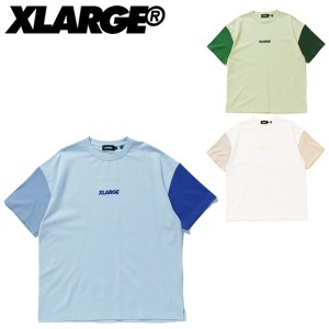 エクストララージ(X-LARGE) PANEL S/S TEE 半袖Tシャツ/切り替え/メンズ/カットソー/トップス [AA]