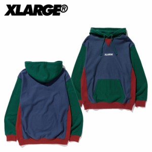 エクストララージ(X-LARGE) PANELED PULLOVER HOODED SWEAT  プルオーバーパーカー/スウェット/メンズ 送料無料 【10】[AA]