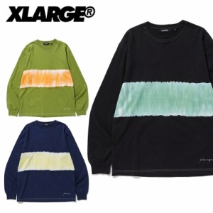 エクストララージ(X-LARGE) TEE STRIPE TYEDYE L/S  長袖Tシャツ/ ロンT/メンズ/カットソー/トップス [AA]