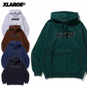 エクストララージ STANDARD LOGO HOODED SWEATSHIRT スウェットフーディー パーカー メンズ