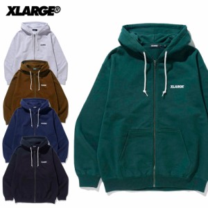 エクストララージ STANDARD LOGO ZIP HOODED SWEATSHIRT スウェット パーカー メンズ