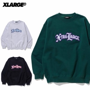 エクストララージ XTRALARGE LOGO CREWNECK SWEATSHIRT スウェット トレーナー メンズ