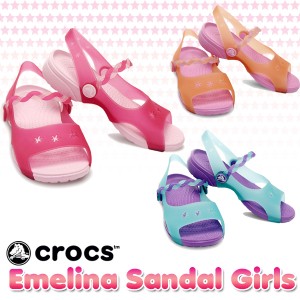 【送料無料対象外】クロックス(CROCS) エメリナ サンダル ガールズ(Emelina Sandal Girls) サンダル【ベビー&キッズ 子供用】[AA]【71】
