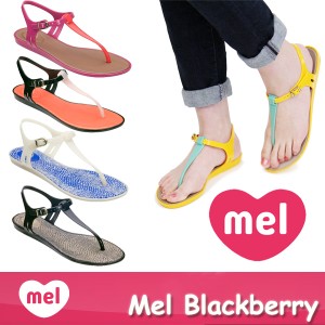 【アウトレット】メル(Mel Shose by Melissa) メル ブラックベリー（Mel Blackberry) レディース ラバーサンダル/ビーチサンダル[AA]