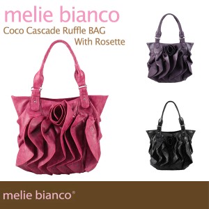 【アウトレット】melie bianco Coco Cascade Ruffle BAG With Rosette メリービアンコ ローズ ショルダー バッグ[CC]