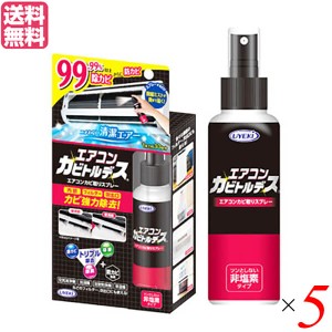 【ポイント倍々！最大+7%】エアコン クリーナー スプレー エアコンカビトルデス 100mL 5本セット 送料無料