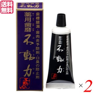 歯磨き ハミガキ 歯磨き粉 美の友 薬用自然派はみがき 不動力 80g 医薬部外品 2個セット 送料無料