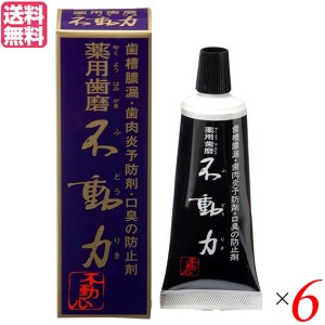 歯磨き ハミガキ 歯磨き粉 美の友 薬用自然派はみがき 不動力 80g 医薬部外品 6個セット 送料無料