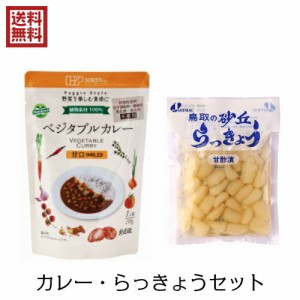 カレー レトルト ルー ベジタブルカレー 砂丘らっきょう 自然食品セット