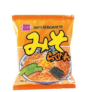 【ポイント倍々！最大+7%】ラーメン インスタント 袋麺 健康フーズ みそラーメン 100g