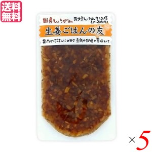 生姜 ご飯のお供 かつお節 マルアイ食品 生姜ごはんの友 100g 5個セット 送料無料