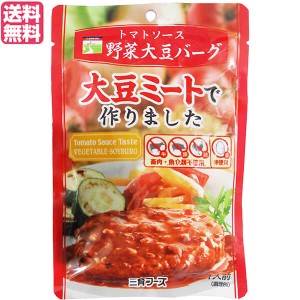 大豆たんぱく 大豆ミート ソイミート 三育フーズ トマトソース野菜大豆バーグ 100g 送料無料