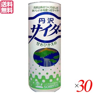 【200円OFFクーポン配布中！】サイダー ソーダ 炭酸 創健社 丹沢サイダー 250ml 30本セット 送料無料