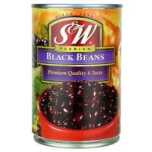 【ポイント倍々！最大+7%】黒豆 缶詰 ブラックビーンズ S&W ブラックビーンズ 425g
