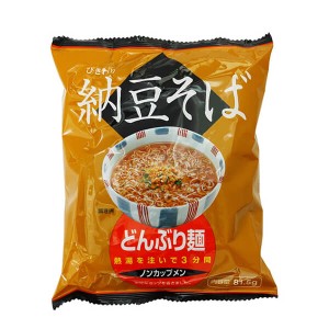 蕎麦 そば インスタント トーエー どんぶり麺･納豆そば 81.5g