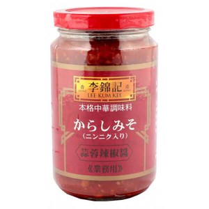 【ポイント倍々！最大+7%】唐辛子みそ からしみそ からし味噌 李錦記 蒜蓉辣椒醤 からしみそニンニク入り 368g