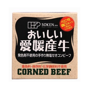 【ポイント倍々！最大+7%】コンビーフ お取り寄せ 缶詰 創健社 愛媛産牛 無塩せきコンビーフ 80g 送料無料