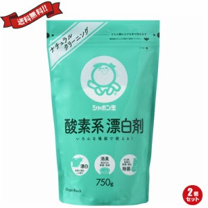 漂白剤 酸素系 洗濯 シャボン玉 酸素系漂白剤 （スプーン付） 750g 2個セット