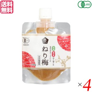 【ポイント倍々！最大+7%】ねり梅 練り梅 無添加 ムソー 有機ねり梅 100g ４個セット 送料無料