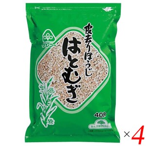 【ポイント倍々！最大+7%】ハトムギ はとむぎ茶 ハト麦 サンコー 皮去りほうじはとむぎ 400g 4個セット 送料無料