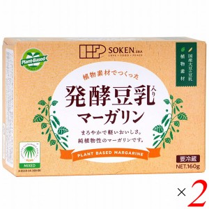 【200円OFFクーポン配布中！】マーガリン ベジタリアン ヴィーガン 植物素材でつくった発酵豆乳入りマーガリン160g 2個セット