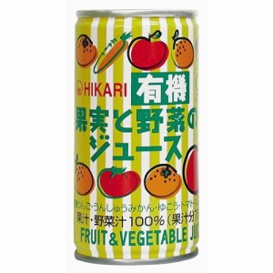 有機果実と野菜のジュース （190g×30缶）※同梱・キャンセル・ラッピング不可 ※荷物総重量20kg以上で別途料金必要 【ヒカリ】