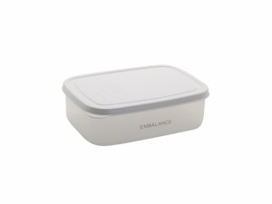 レクタングルコンテナ M（870ml） ホワイト 【エンバランス】 EMBALANCE RECTANGLE CONTAINER 【エンバランス】