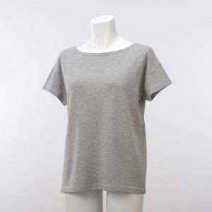 【宅配便のみ】【女性用】竹の★(ひとつぼし)半袖Ｔシャツ　グレー　L 