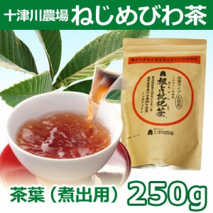 【あす着対応】十津川農場 根占枇杷茶 茶葉（煮出し用 250g入） ノンカフェイン 【ねじめびわ茶でグラム当たり一番安い】