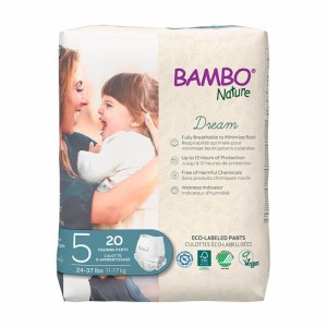 バンボネイチャー ドリーム パンツタイプ L （11kg〜17kg） 20枚入り（bn16930） 【BAMBO Nature】 【ベビー紙おむつ/ジュニア/5号】