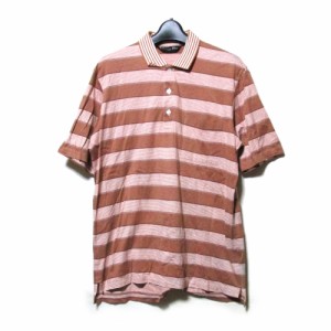 Vintage Christian Dior ヴィンテージ オールド クリスチャン ディオール「M」ボーダーポロシャツ (半袖 Tシャツ) 116377【中古】