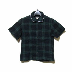 BAMBINO バンビーノ「1」タータンチェックネルシャツ (半袖 グリーン パンク ロカビリー アロハ ロック) 119669 【中古】