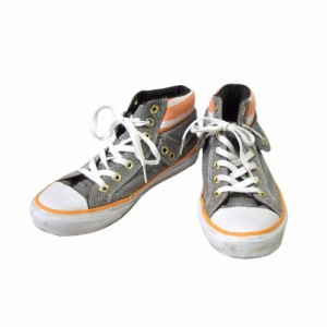 VANS バンズ「23.5」レイヤードスニーカー (グレー　靴 ストリート) 119998 【中古】