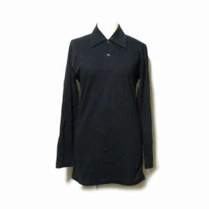 美品 Vintage COMME des GARCONS ヴィンテージ コムデギャルソン 80's ロングデザインポロシャツ (黒 ブラック) 121182 【中古】