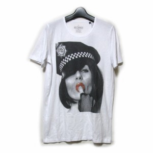 【新品】 NO COMMENT PARIS ノーコメントパリ「SS」限定 フォトTシャツ (白 半袖 タグ付き) 123171 【中古】