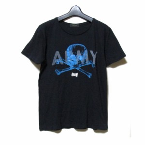 ARMED アームド「2」クロスボーンスカルリボンTシャツ (半袖 黒 ブラック ARMY) 125672 【中古】