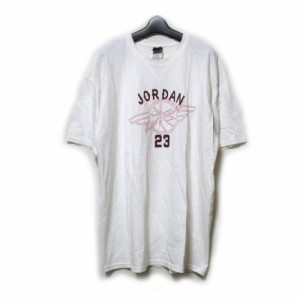 Vintage NIKE AIR JORDAN ヴィンテージ ナイキ エアジョーダン「XL」ウイングマークTシャツ (半袖 白) 127570 【中古】