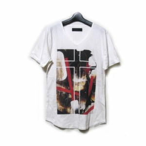 CRUCE & Co クルーチェアンドコー「M」グラフィックTシャツ (白 半袖) 129419