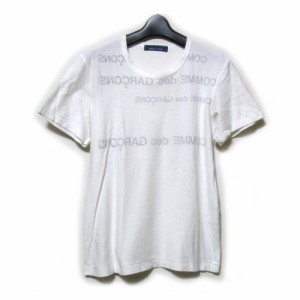 COMME des GARCONS コムデギャルソン 青山スペシャル 限定 裏ゴロTシャツ (白 半袖 ユニセックス) 131414 【中古】