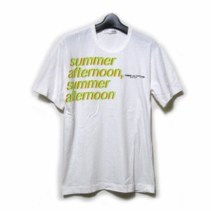 COMME des GARCONS PARFUMS コムデギャルソン パルファム 限定 eau de cologne ロゴTシャツ (白 半袖 ユニセックス ) 131418 【中古】