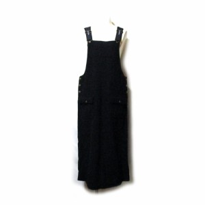 Vintage INGEBORG ヴィンテージ インゲボルグ ウールジャンパースカート (黒 オーバーオール) 131529 【中古】