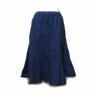 COMME des GARCONS COMME des GARCONS コムデギャルソン「XS」切り替えフリルスカート (紺 ネイビー コムコム) 132415 【中古】