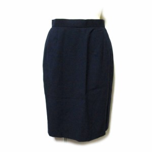 Vintage Christian Dior ヴィンテージ オールド クリスチャンディオール「9」定番 スカート (紺 ネイビー) 132847 【中古】