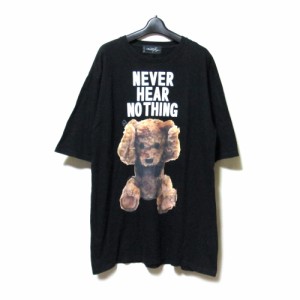 MILK BOY ミルクボーイ NEVER HEAD NOTHING ベアTシャツ (黒 半袖) 133127